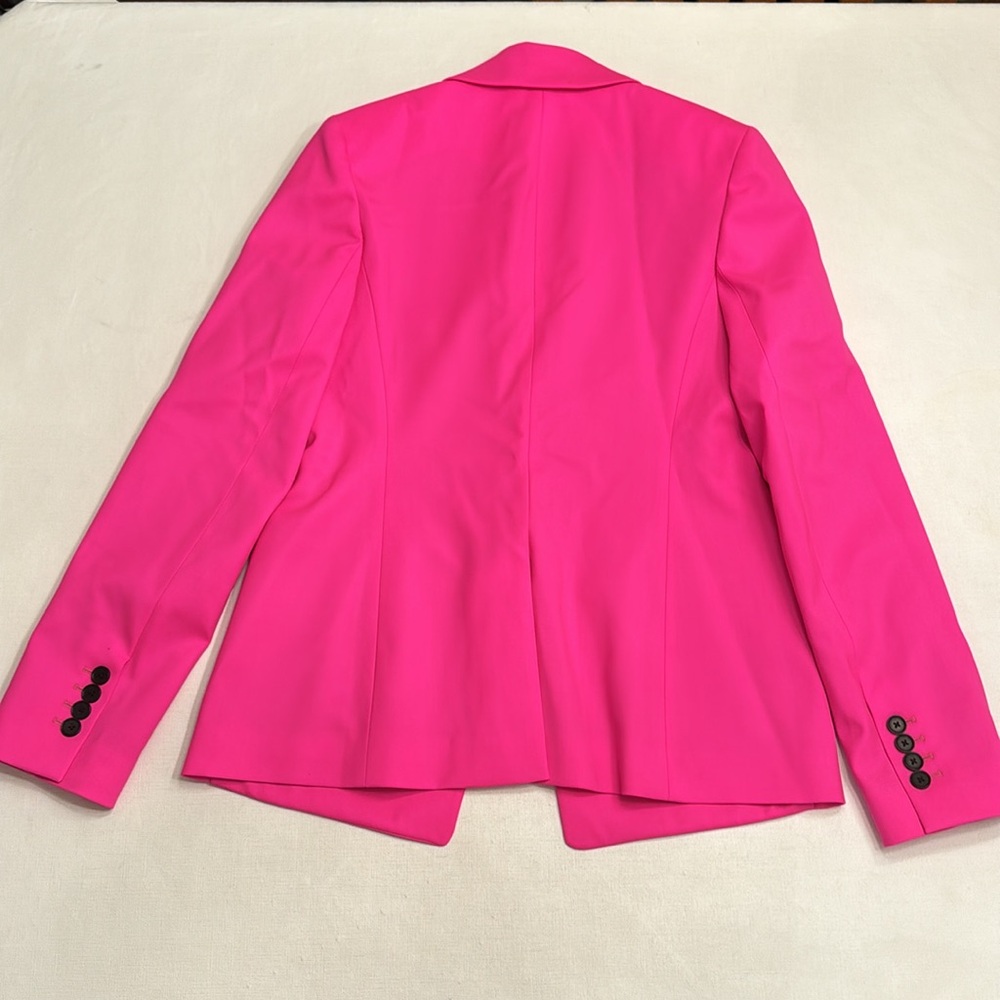 NWT Argent #VotingSuitsYou Blazer in Seasonless Wool Hot Pink - Picture 5 of 6